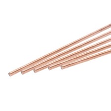 5 Pack Pure Copper Round Rod 1mm/0.04 Inch Diameter 9.84 Inch Length
