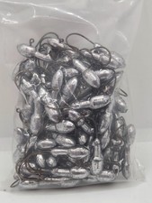 100 Bulk Pack Eagle Claw Unpainted 1/8 oz Nail Bullet Head Jig J0018 Crappie Jig