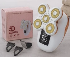 2-in-1 Electric Razors for Women, Wet/Dry 5D Razor & Hair Trimmer