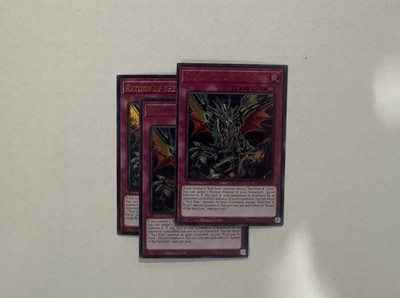 Yugioh! Return of the Red-Eyes x3 LDK2-ENJ34 Playset Ultra Rare Unlimited NM/M