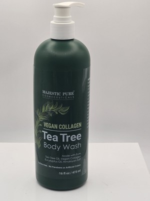 MAJESTIC PURE Tea Tree Body Wash - Formulated to Combat Dry, Flaky Skin - 16oz