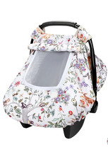 Minky Baby Car Seat Cover with Windproof Peep Window for Sun Protection