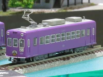 MODEMO N-Gauge NT141 Keifuku Railway Mobo Type 101 Purple Coating 104 Figure M