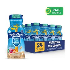 PediaSure Grow  Gain With Immune Support, S'mores, 8 oz Bottle, 24 Shakes