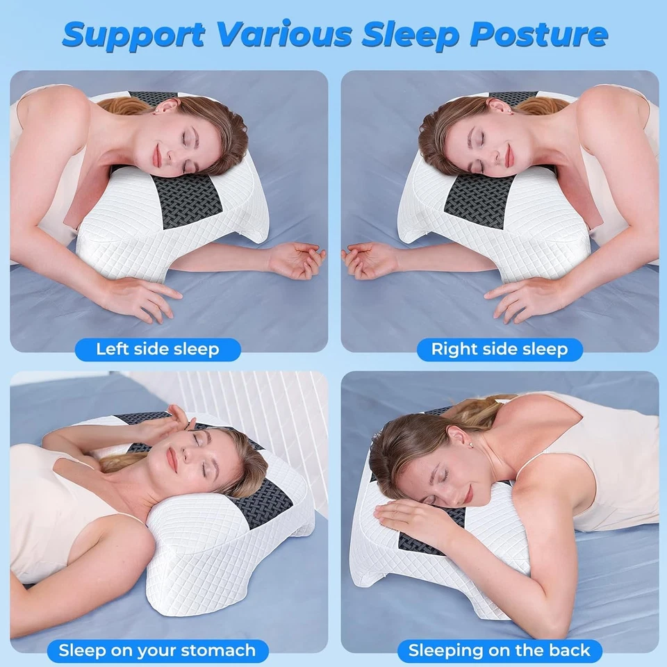 Side Sleeper Pillow with Arm Hole, Upgraded Shoulder Relief System for Neck Pain - Image 4 of 4