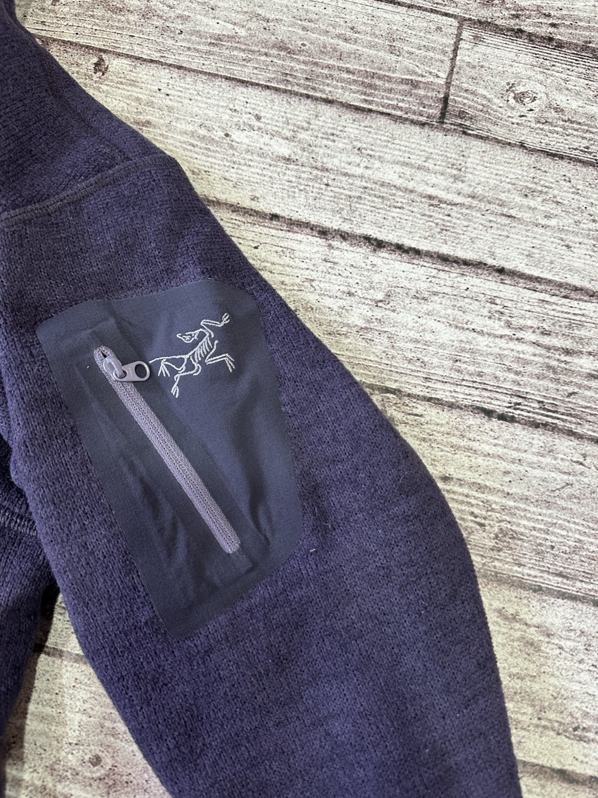 Felpa con cappuccio Arc'Teryx Covert full zip pile Polartec viola donna taglia M