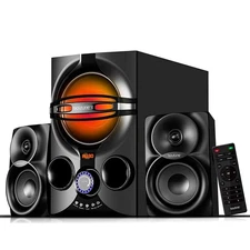 BT-324F, 2.1 Bluetooth Powerful Home Theater Speaker Systems, with FM Radio, ...