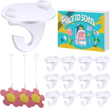 20 Pcs Drop Ceiling Hooks for Hanging White Hangers White Tile Hooks Heavy Du...