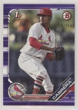 2019 Bowman Prospects Purple 124/250 Genesis Cabrera #BP-142 uu6