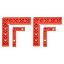 4Pcs Corner Clamp 90 Degree Right 3/6 Inch Angle Clamp, Orange