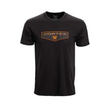 VORTEX Men's Shield Black Short Sleeve T-Shirt 220-50-BLK