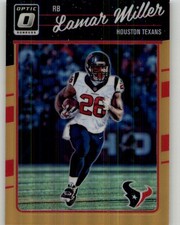 2016 Donruss Optic Lamar Miller Orange #43 SN #/199 Houston Texans