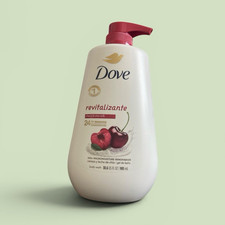Dove Revitalizante Cherry  Chia Milk Body Wash Paraben-Free Gel 30.6 fl oz