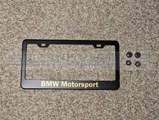 Bmw Motorsport Gold Black Stainless Steel License Plate Frame Bmw Motorsport Gold Black Stainless Steel License Plate Frame