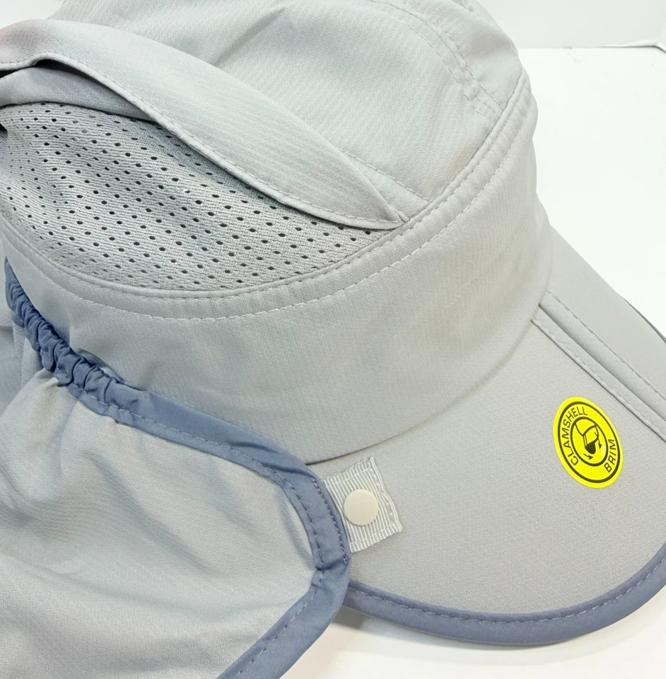Sunday Afternoons Sun Guide Cap S/M Gray UV Protection Hat Neck Flap Hiking Fish - Image 2 of 4