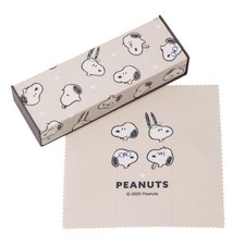 Peanuts Snoopy Glasses Case Eyeglass Stand with Original Cloth put on glasses