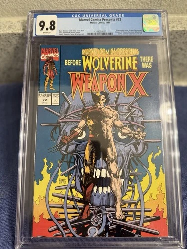Marvel Comics Presents #72 CGC 9.8 Smith & Guice Covers Orgin of Wolverine Grade