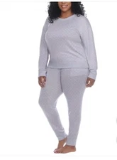 Honeydew Women's 2-Piece Pajama Set Purple Dots Size 3X NWT