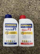 Fernox F1 & F3 Central Heating Protector and Cleaner Set 500ml Each
