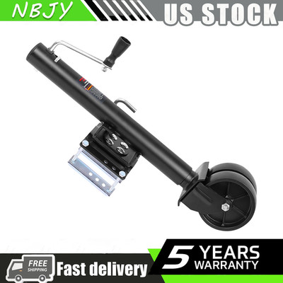 2000LBS Boat Trailer Jack W/ 6  Dual Wheel Heavy Duty Marine Swivel Trailer Jack