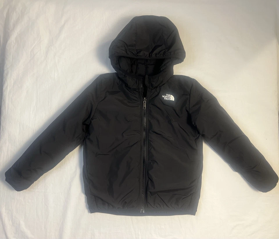 The North Face Kids' Reversible ThermoBall Hooded Jacket 6 Black Retail $150 - Image 4 of 4