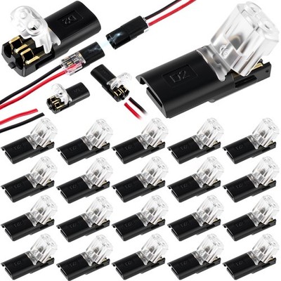 60pcs Quick Clip Fasteners Wire Connector, Plugin Cable Quick Connectors with...