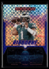 2025 Panini Rookie & Stars Football Airborne Blue Plaid Jalen Hurts
