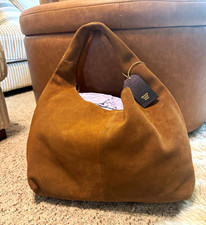 Brown Genuine Suede Hobo Bag Women s Top Hand...
