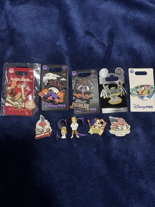 Disney Pin Lot of 10 Assorted Trading Pins Mixed Collection ⭐ LE LR OE