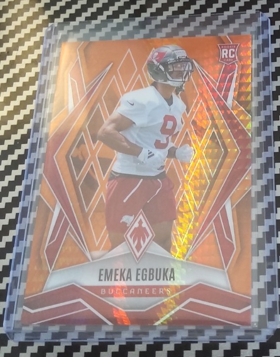 2025 Panini Phoenix Emeka Egbuka Rookie #82/99 Orange Hyper #225 MINT Bucs