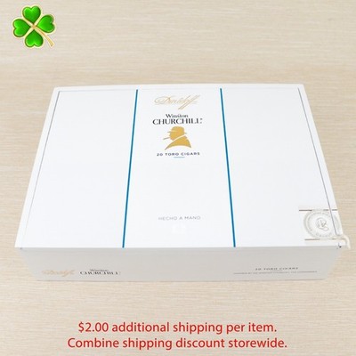 Winston Churchill Toro Empty Wood Cigar Box 9'' x 6.5'' x 2.25''