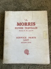MORRIS OXFORD Parts Manual traveller parts BMC Series 2 MM 3 4 II III IV Austin