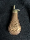 Vintage US Civil War Reproduction Copper & Brass Colts Patent Powder Flask