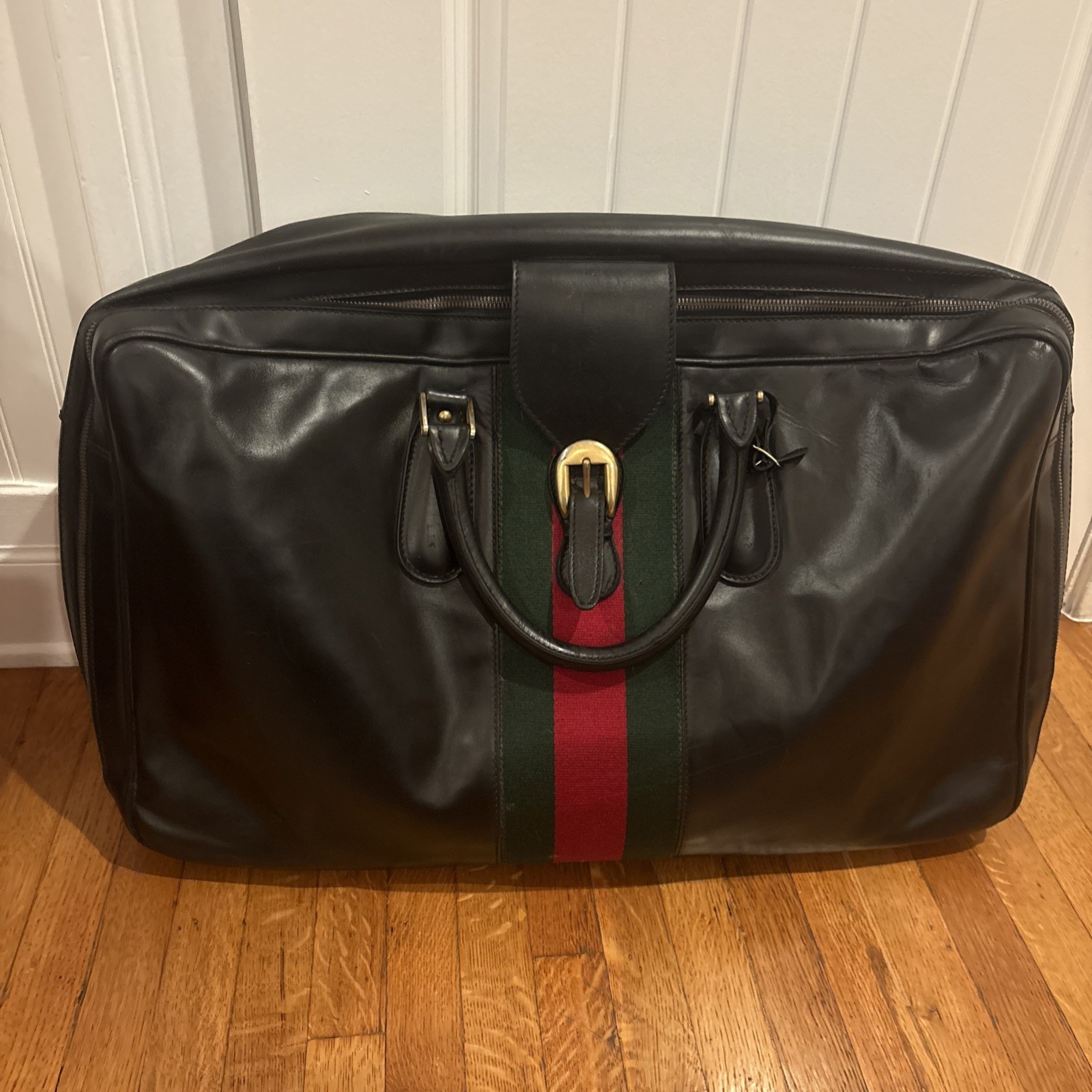Sale! Gucci Vintage 70’s Soft Leather Luggage Travel Bag