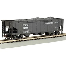 Bachmann Industries HO 40' Quad Hopper C&O BAC17605 HO Rolling Stock