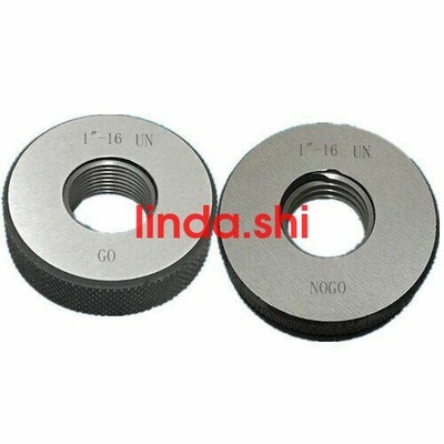 1''-16 UN Thread Ring Gage 2A GO NOGO 100% Calibrated ship by Fedex *vv