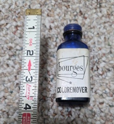 Antique MCM Cobalt Blue Cleaner Ink/Stain Remover Bottle