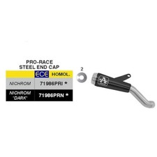 ARROW Pro-Race Black Nichrom Exhaust For Kawasaki 900 Z900 2025-2026