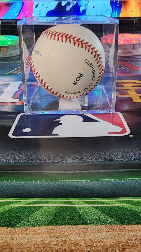 HANK AARON Signed Official MLB Baseball-HOF-MILWAUKEE BRAVES-PSA - Image 4 of 4