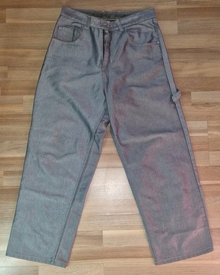 Pelle Pelle Silber Glanz Baggy Jeans 31 Glanzbaggy Shiny Vintage Silver