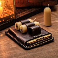 USA Made Leather Case for Stonebridge Candle Lantern Travel Storage Holder