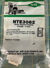 NTE3062 Seven Segment Display ORANGE .3 Inch like ECG3062