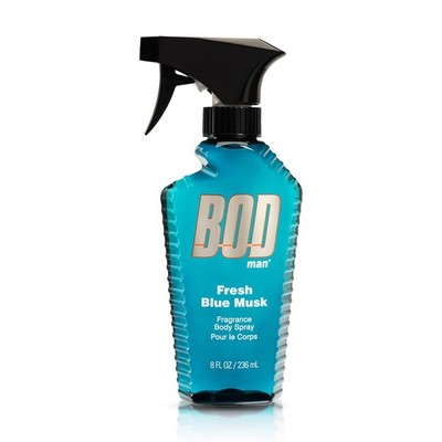 Fresh Blue Musk Body Spray 8 oz Men Cologne Spray Scented Deodorant Fresh Musk