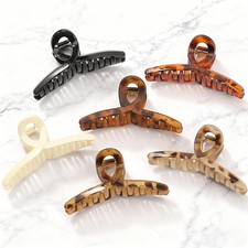 6 Pcs Medium Tortoise Shell Claw Clip 4.3 Inch Hair Clips for Women and Girl...