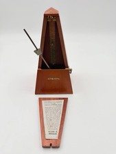 Seth Thomas Metronome de Maezel Wood Case Piano Clock Timer Pendulum Wind Up