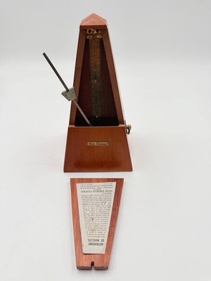 Seth Thomas Metronome de Maezel Wood Case Piano Clock Timer Pendulum Wind Up