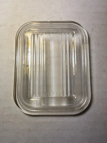 Pyrex 501-C Vintage Clear Glass Refrigerator Dish Replacement Lid LID ONLY Chipd