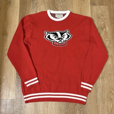 Uscape Wisconsin Badgers Unisex Crewneck Renew Knit Sweater Size Large