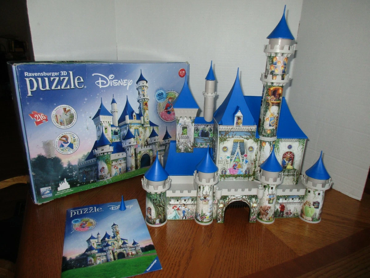 Ravensburger 3D Puzzle 216 Pieces Disney Castle 100 Characters