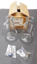 NEW BOX OF 2 KIMBLE CHASE 27070-500 FILTERING FLASK W/ HOSE CONNECTOR 27070